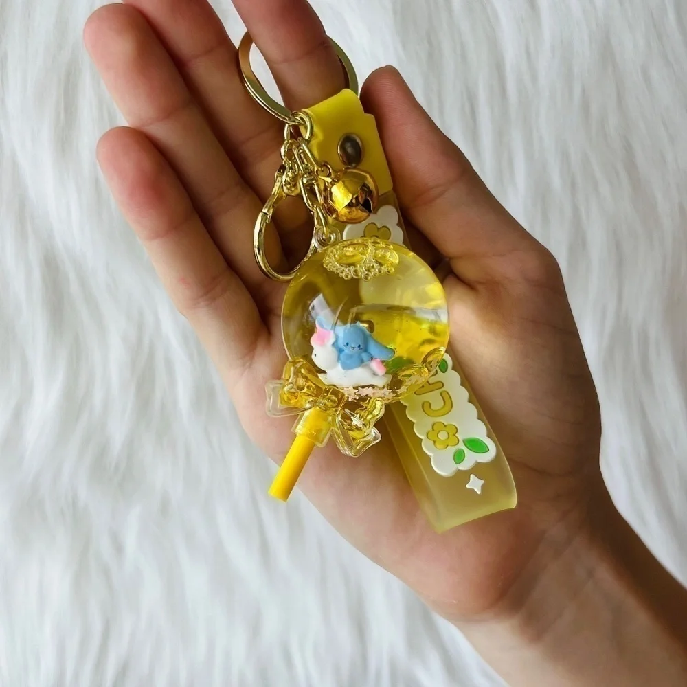 New! Fruit Lollipop Keychain, Candy Accessory, Key Ring Holder, Fruit Charm